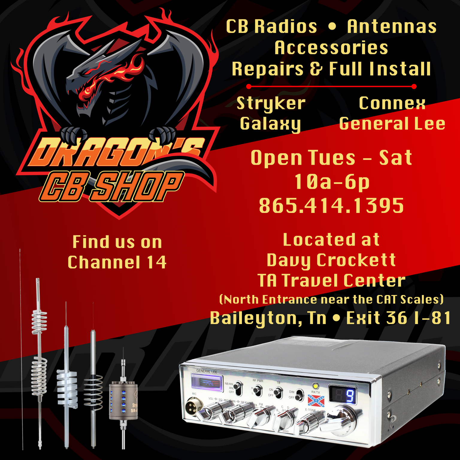 Dragon’s CB Shop Davy Crockett TA Travel Center